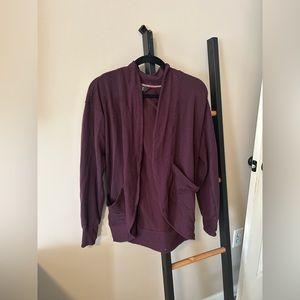 Athleta Girl wrap and roll cardigan
